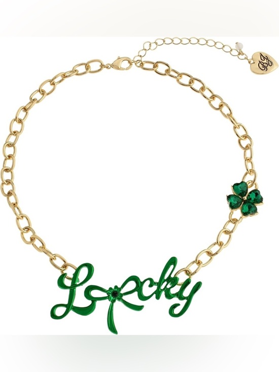 Betsey Johnson Jewelry - Betsey Johnson Jewelry Women's Paddy's Princess Lucky Bib Necklace
